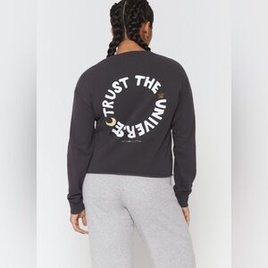 SPIRITUAL GANGSTER grey Mazzy universe sweatshirt